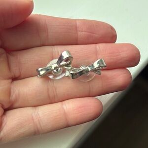Kate Spade Silver Bow Earrings